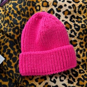 Pink beanie